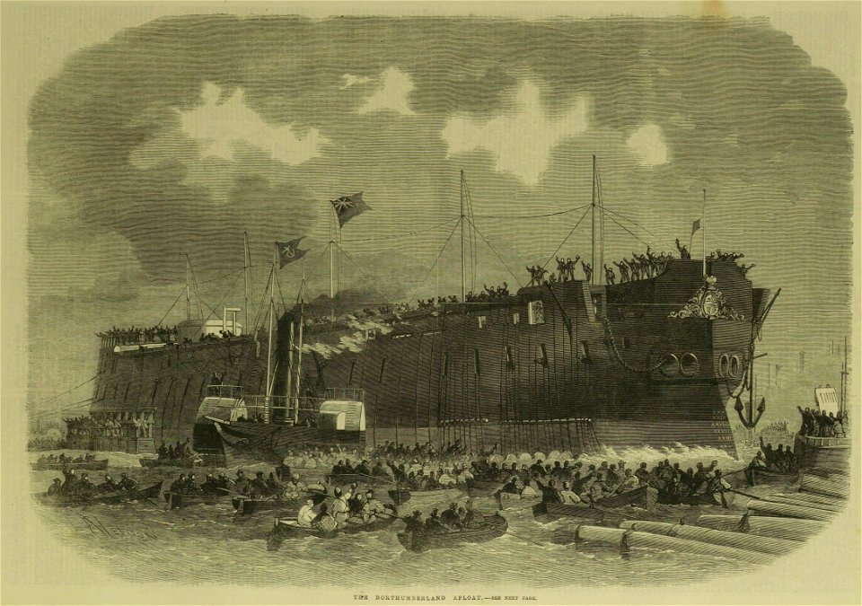 The Northumberland Afloat - ILN 1866