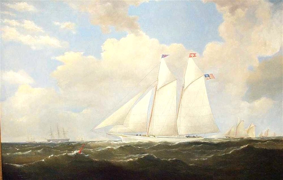 The New York Yacht Club Racing Schooner Magic, by Charles Gulager 1109