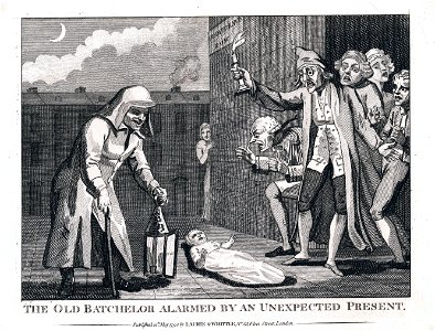 The old bachelor alarmed by an unexpected present