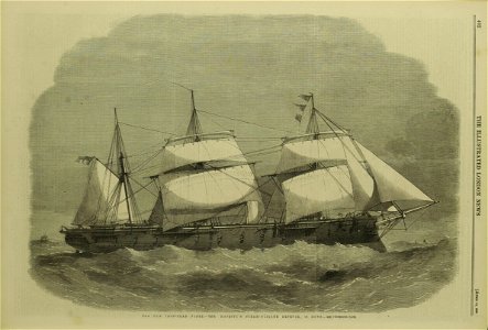 The New Iron-Clad Fleet, Her Majesty's Steam-Frigate Defence, 18 Guns - ILN 1862