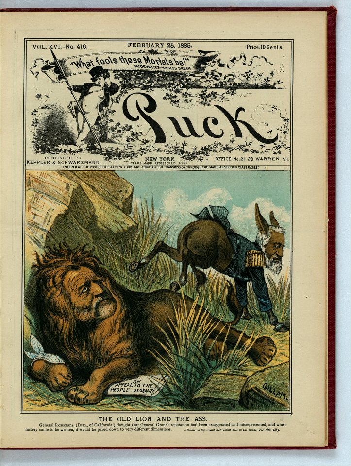 The old lion and the ass - Gillam. LCCN2011661823