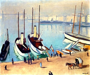 The Old Port at Marseille Albert Marquet (1917)