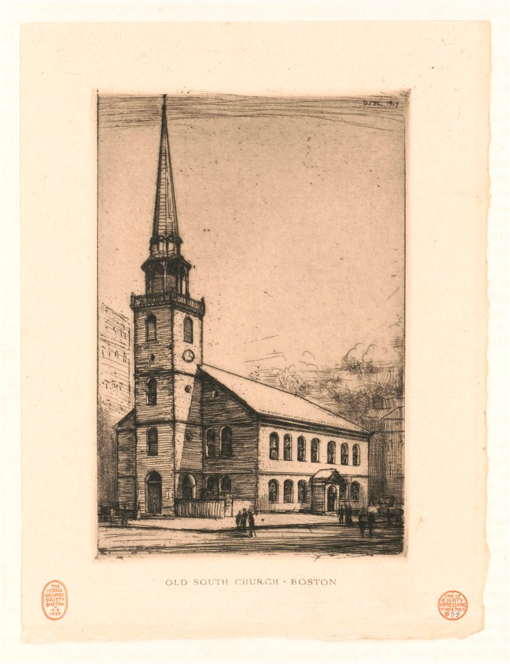 The Old South Church, Boston - D.S. ML 1917. LCCN2004670538