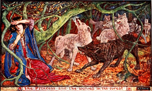 The olive fairy book - colour plate facing page 090