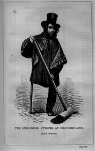 The One-Legged Sweeper at Chancery-Lane
