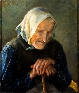 The Old Blind Woman (Fanny Brate) - Nationalmuseum - 20439