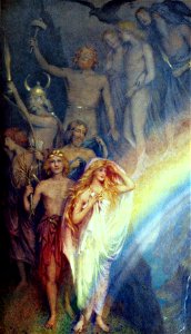The Northern Gods Descending by William Gersham Collingwood, 1890