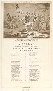 The noble sans-culotte by James Gillray