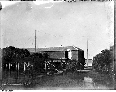 The old explosives depot at the North Arm, Port Adelaide, South Australia. State Library of South Australia, PRG-280-1-12-37