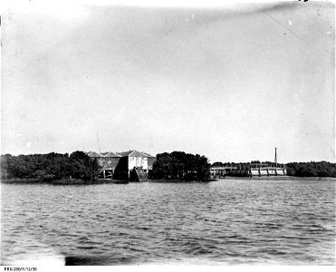 The old explosives depot at the North Arm, Port Adelaide, South Australia. State Library of South Australia, PRG-280-1-12-36