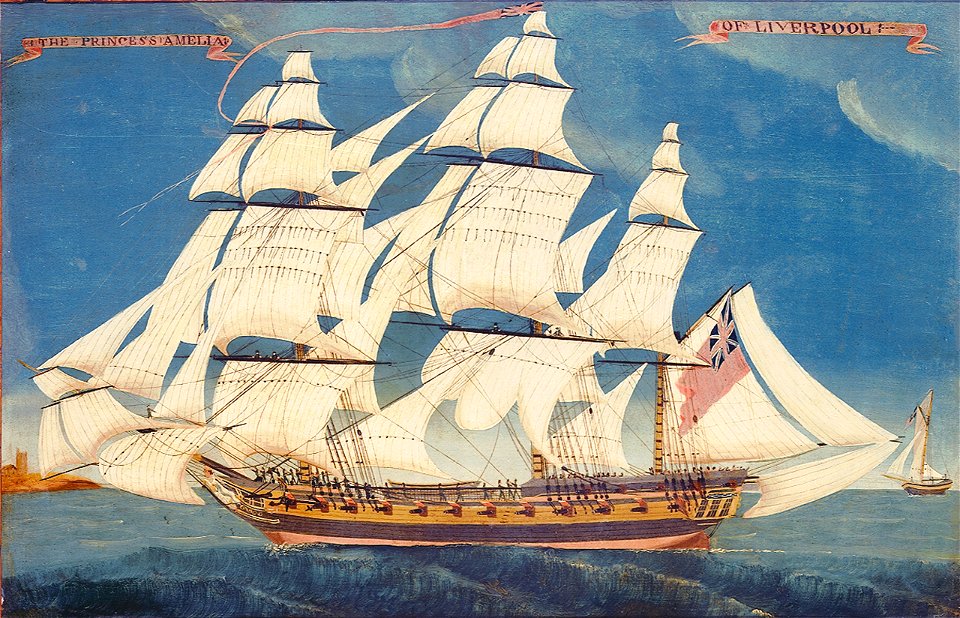 The packet 'Princess Amelia' RMG BHC3562