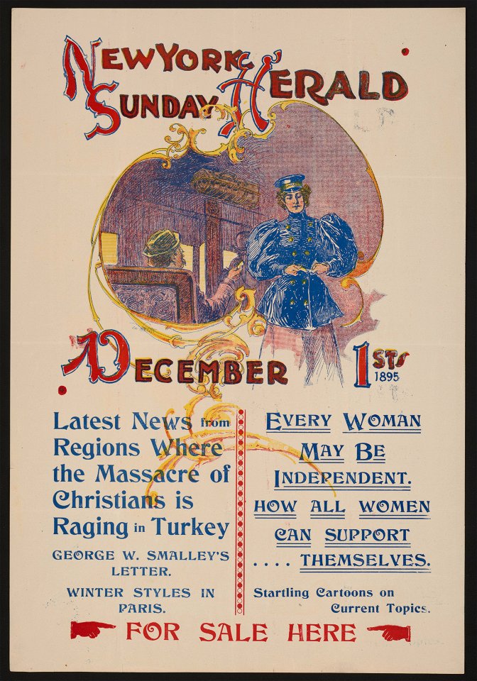 The New York Sunday Herald, December 1st 1895 LCCN2015646106