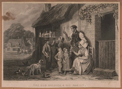 The old soldier & his family - painted by Bellangé ; eng'd. by Wm. McCluskey. LCCN2014648371