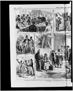 The operations of the registration laws and Negro (suffr)age in the South - from sketches by James E. Taylor. LCCN96513248