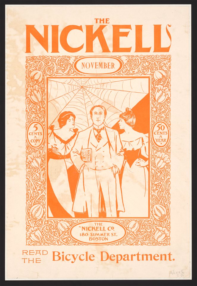 The Nickell for November; read the bicycle department LCCN2014646886