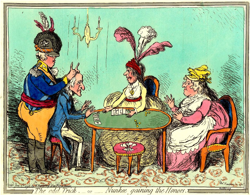 The odd Trick.-or-Nunkee gaining the Honors. (BM 1868,0808.6544)