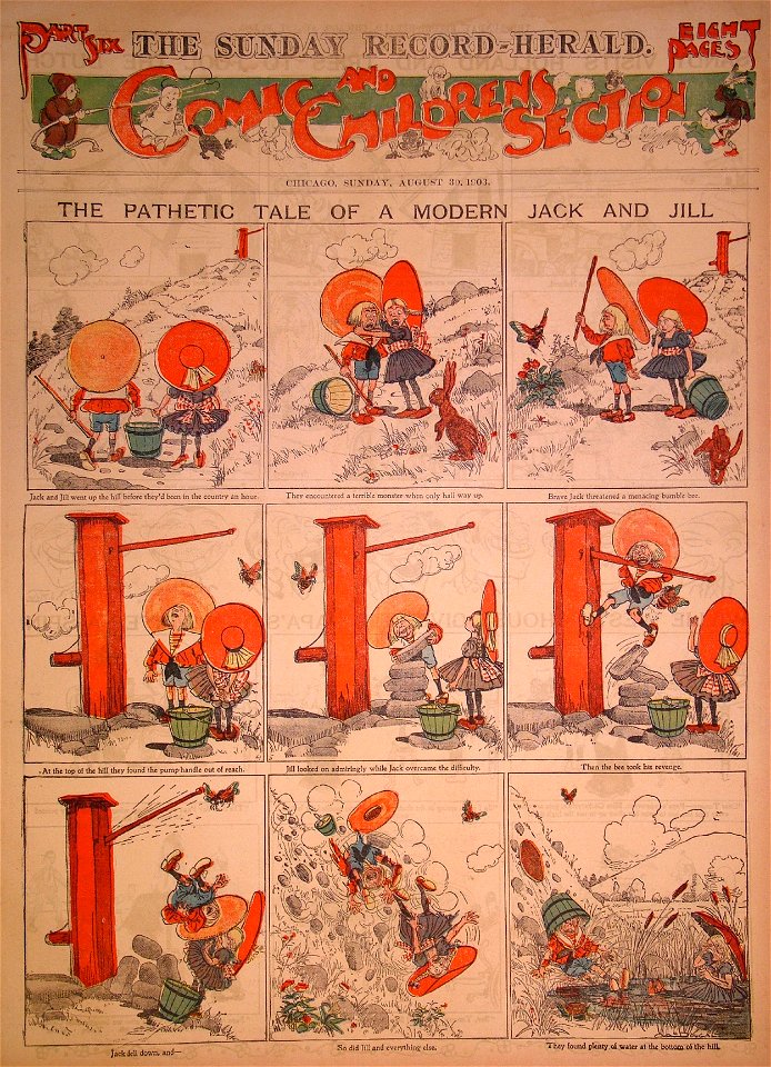 The Pathetic Tale of a Modern Jack and Jill - Walt McDougall 1903-08-30