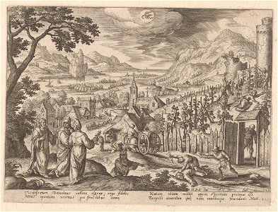 The parable of the unjust husbandmen 1585 print by Hans Bol, S.IV 2264, Prints Department, Royal Library of Belgium