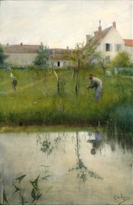 The Old Man and the Nursery Garden (Carl Larsson) - Nationalmuseum - 24105