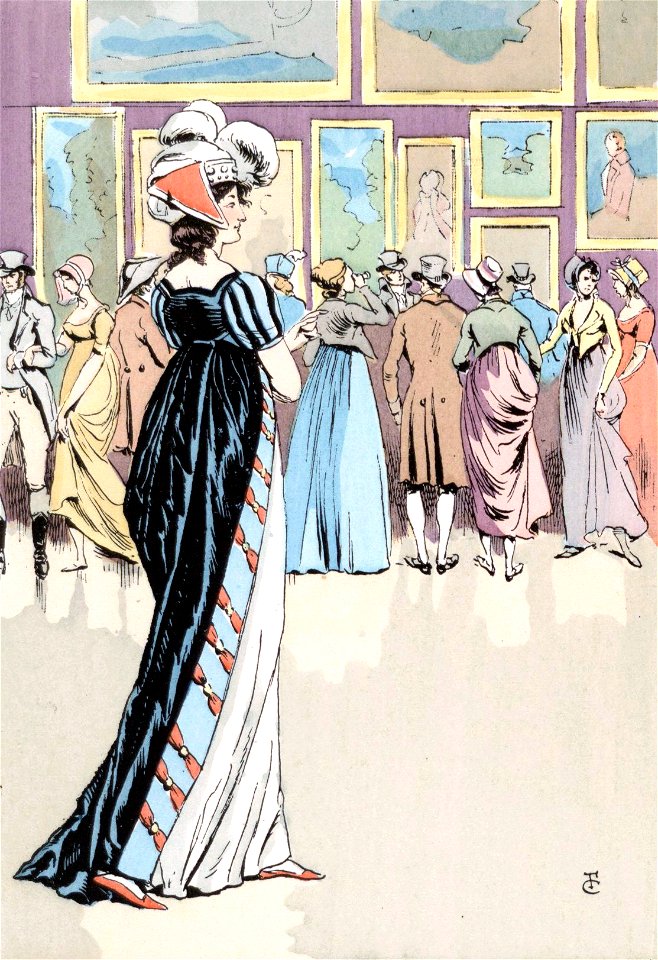 The Picture exhibition at the Salon, Year VIII - 1800
