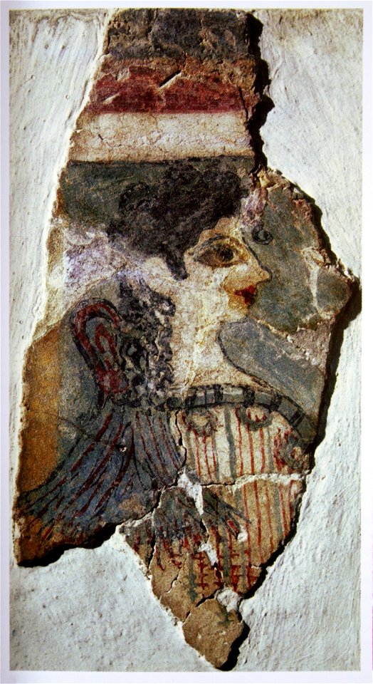 The Parisian, fresco, Knossos, Greece