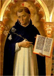 The Perugia Altarpiece, Side Panel Depicting St. Dominic. Free illustration for personal and commercial use.