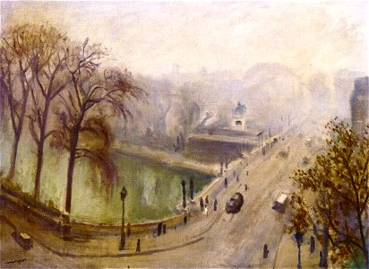 The Pont Neuf in the Fog Marquet