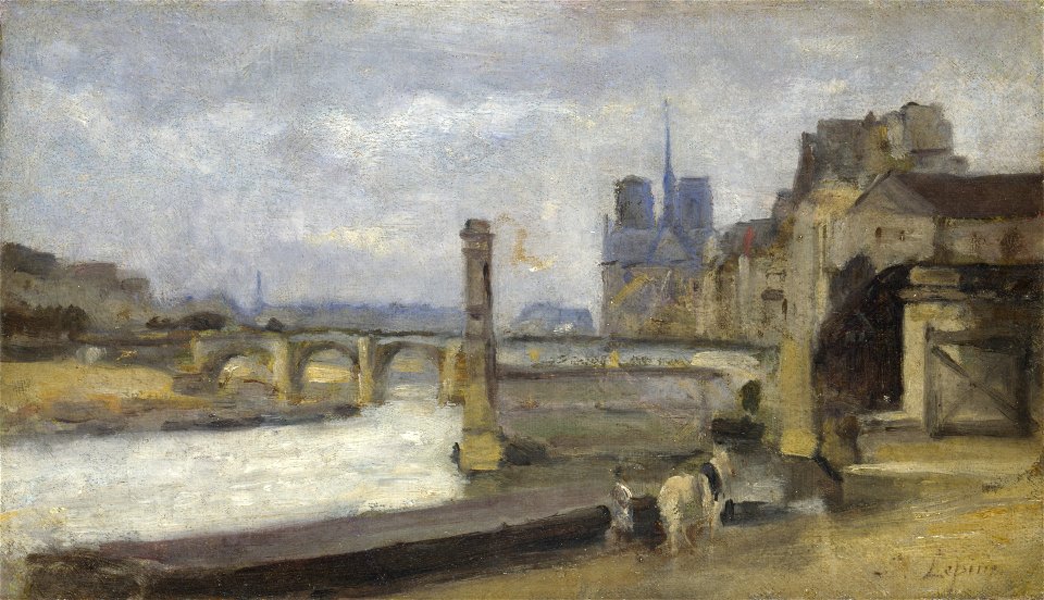 The Pont de la Tournelle, Paris 1862-1864 Stanislas Lepine