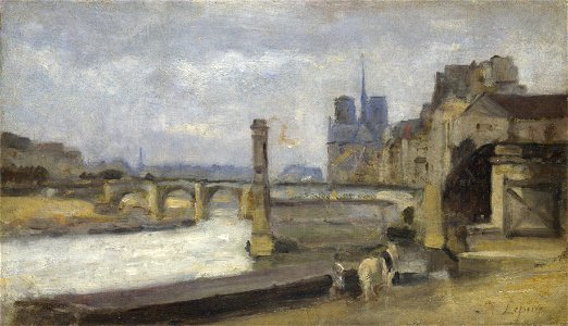 The Pont de la Tournelle, Paris 1862-1864 Stanislas Lepine
