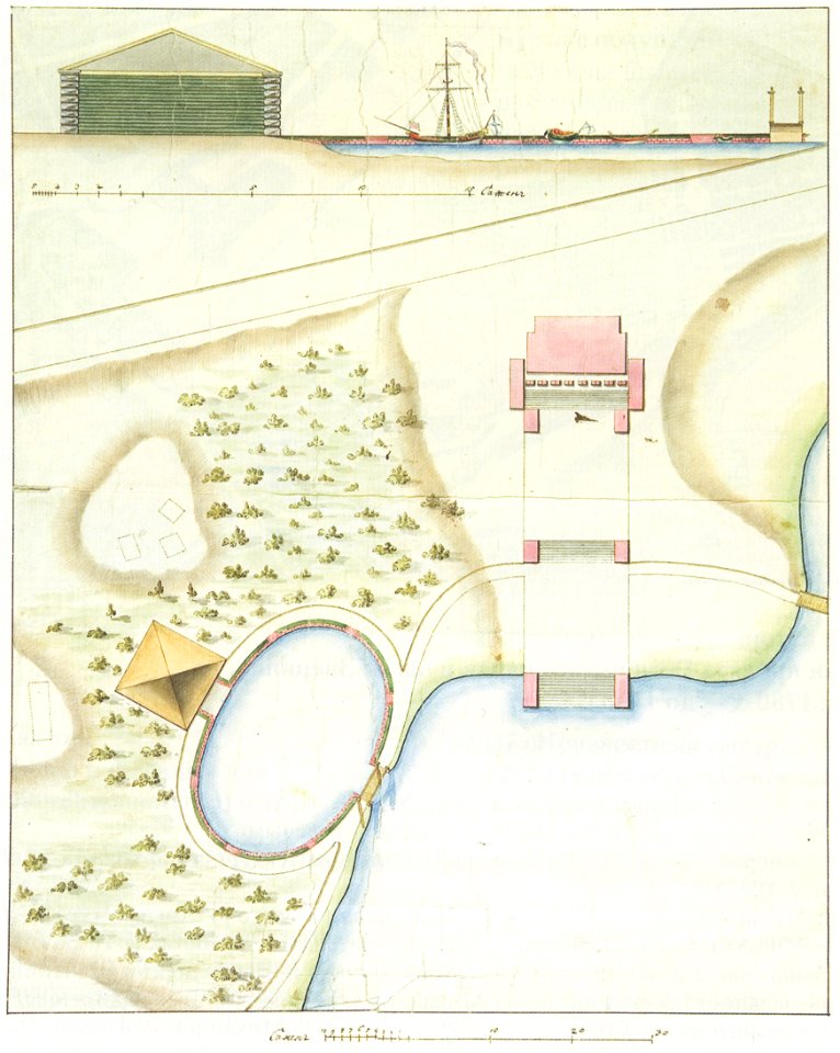 The plan of the park near the Admiralty. 1790s