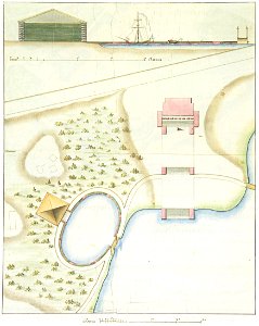 The plan of the park near the Admiralty. 1790s