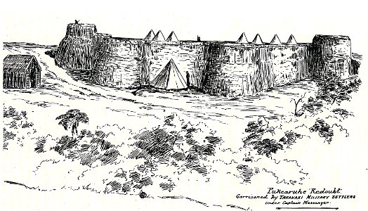 The original redoubt at pukearuhe