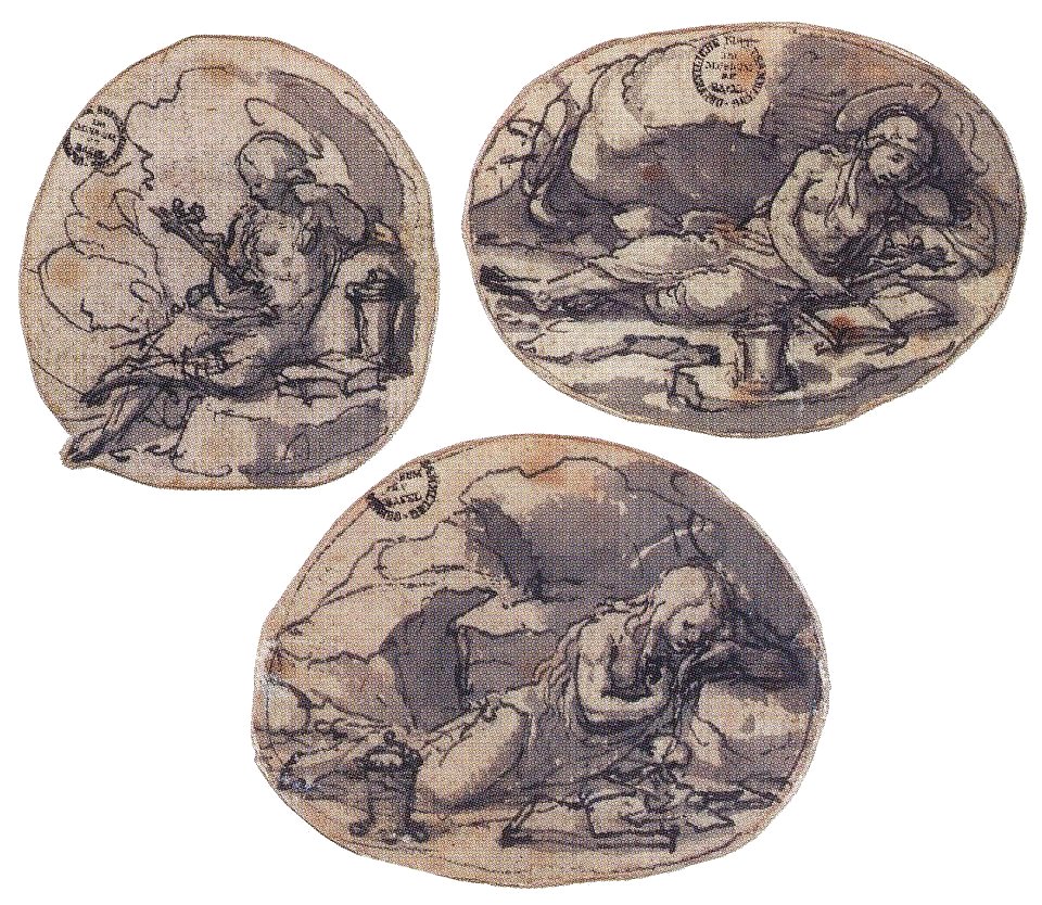The Penitent Mary Magdalen, three drawings by Hans Holbein the Younger