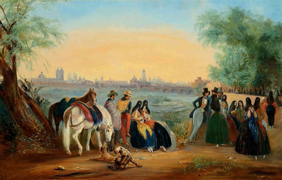 The Paseo in the Alameda gardens, overlooking the Rimac and Lima