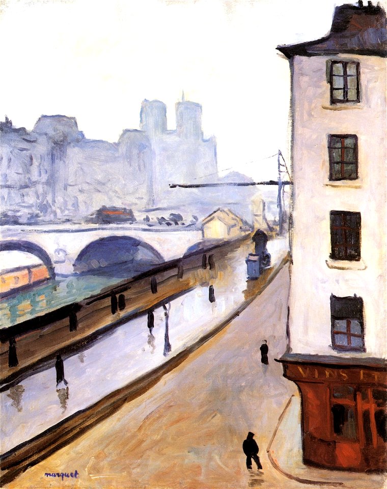 The Pont Saint-Michel and Notre Dame Albert Marquet (1905)