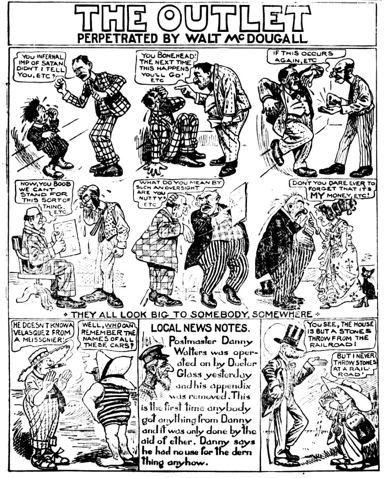 The Outlet - Walt McDougall, September 29, 1911