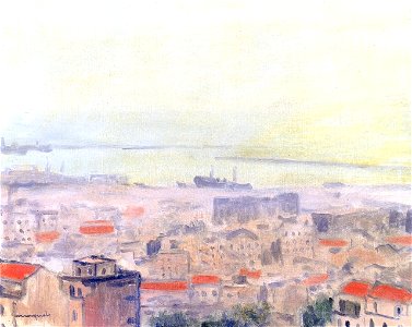 The Port of Algiers, Foggy Day Albert Marquet