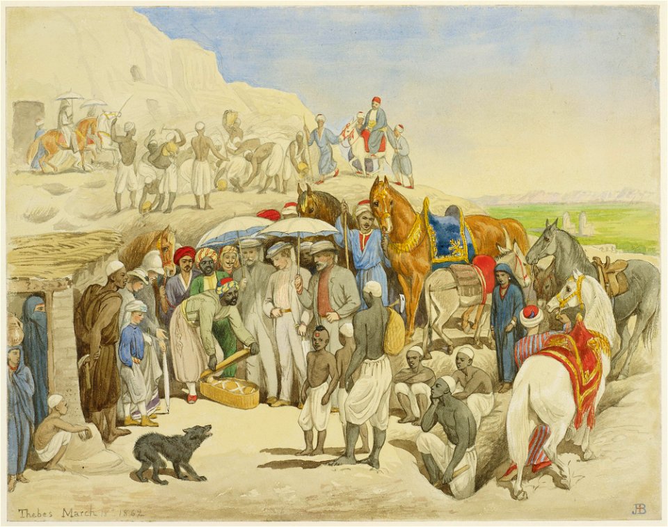 The Prince of Wales at Thebes by Jemima Blackburn