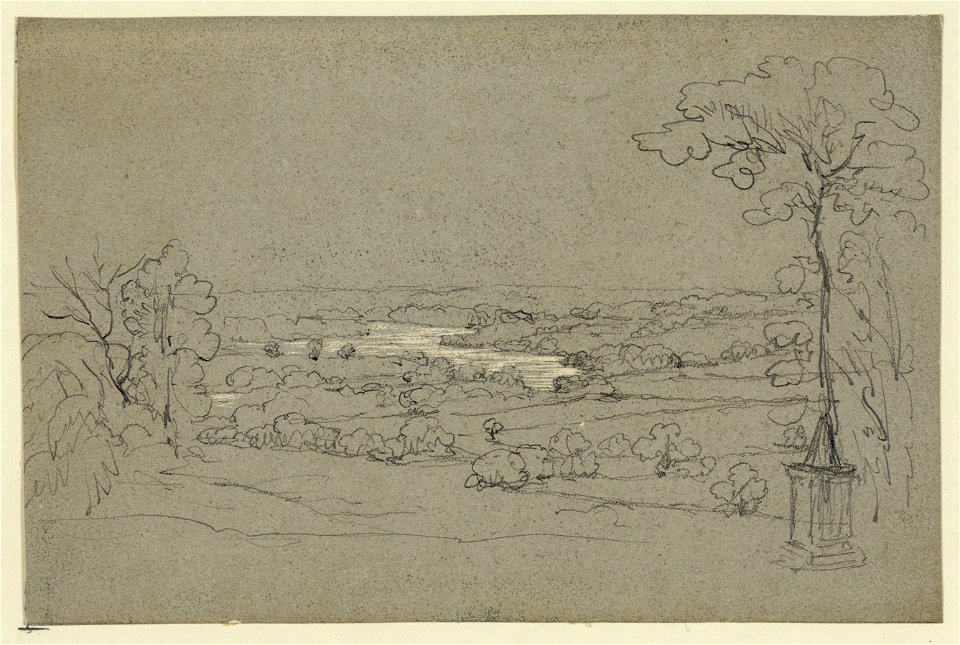 The Powatan (i.e. Powhatan) Valley of the Powatan Virginia from the church yard of the church Philip Henry (sic) addressed the people in the Revolution, Richmond V.A. LCCN2004662186