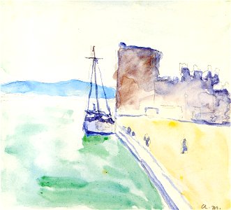 The Port Albert Marquet. Free illustration for personal and commercial use.