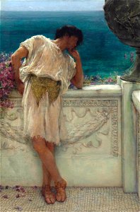 The poet Gallus dreaming, by Lawrence Alma Tadema
