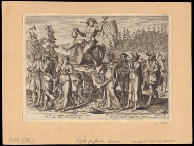 The Power of Wine 1574 print by Gerard Groenning, S.I 54362, Prints Department, Royal Library of Belgium