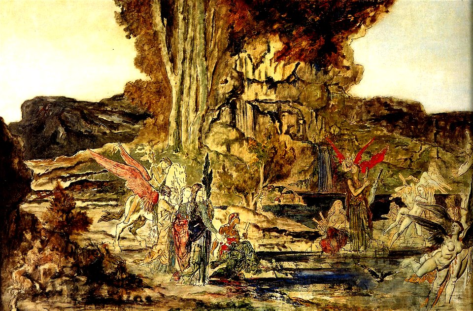 The Pierides by Gustave Moreau (1886-1889)
