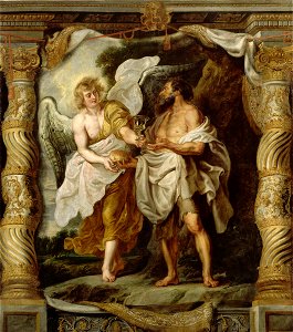 The Prophet Elijah and the Angel - cartone