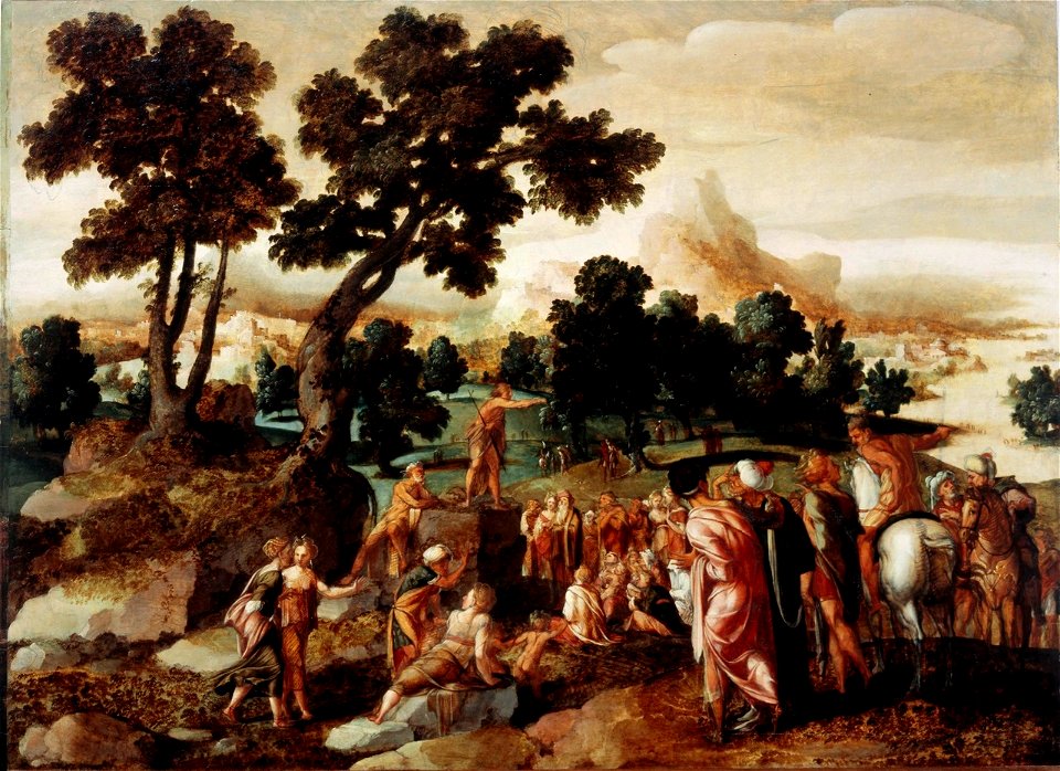 The Preaching of Saint John the Baptist by Lambert Sustris Centraal Museum 20808