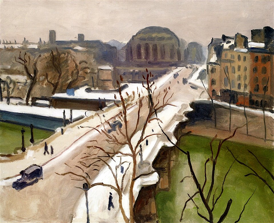 The Pont Neuf in the Snow, Paris Albert Marquet (1939-1940)