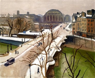 The Pont Neuf in the Snow, Paris Albert Marquet (1939-1940)