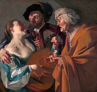 The procuress, by Dirck van Baburen
