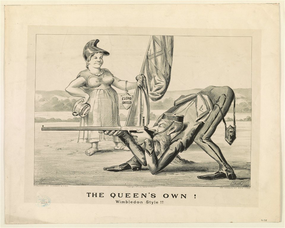 The Queen's own! Wimbledon style!! - C.M. Vergnes 1875. LCCN2017648276