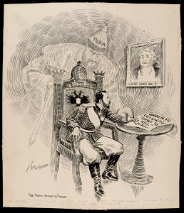The power behind the throne; or The spirit of the first of the Romanoffs seems to be the power... (NBY 1518)